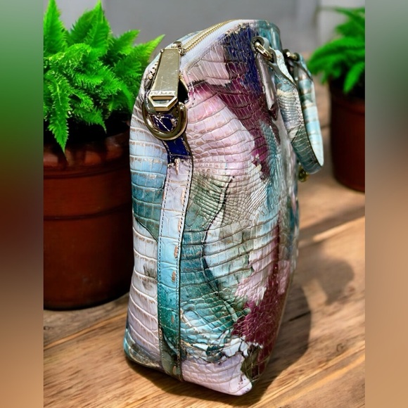 Brahmin Leather Large Duxbury Satchel Shoulder Bag, Nirvana Melbourne - Picture 4 of 10